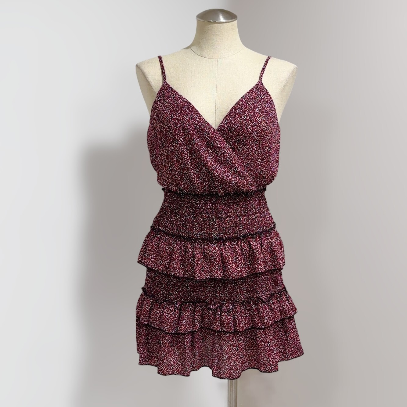 Mini abito smanicato a strati a righe smock Fila A taglia M