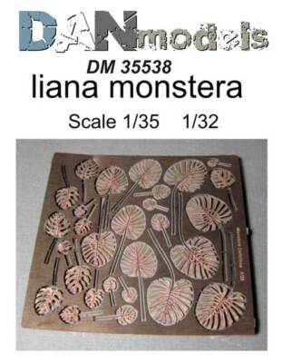 Dan Models 35538 Photo-etched liana monstera set, 1/35, 1/32 scale model kit