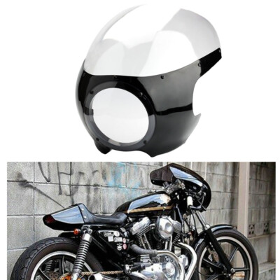 5 3/4 Zolll Scheinwerfer Lampenmaske Verkleidung für Harley Sportster Cafe Racer