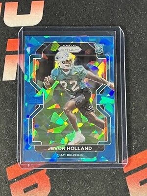 Jevon Holland Rookie Prizm Blue Cracked Ice /99 2nd Round Pick DOLPHINS