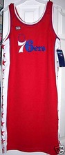 Philadelphia 76ers Jersey Dress Ladies Red Hardwood Classic Basketball NBA New