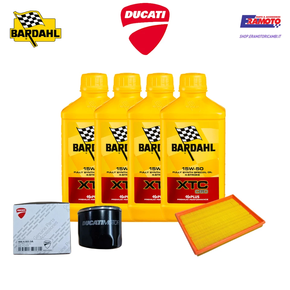 Oil Replacemenet Kit 15W50 + Filters Original For DUCATI MONSTER 400 620 02-07 - Image 4 of 4