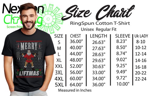 Merry Liftmas t-shirt - Funny and Santa Strong! 100% cotton, Funny t-shirt, Unis - Picture 20 of 45