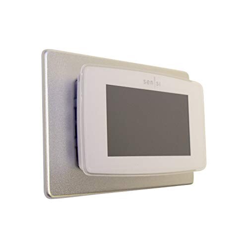 Aluminum Wall Plate Mount for Emerson Sensi Smart Home Thermostat Touch (Silver)