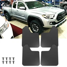 4x Mud Flaps Mudflaps Mudguards Splash Guards For Toyota Tacoma 1995-2024 Black