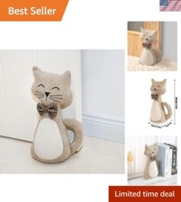 Charming Cat Door Stopper - Soft Fabric Decorative Door Stop for Kids' Rooms