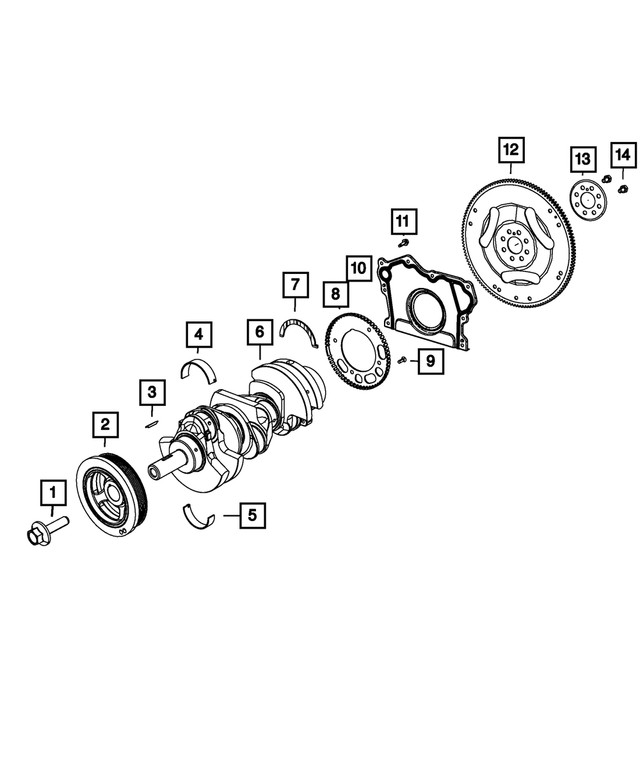 Crankshaft Rear Oil Retainer And Seal OEM Mopar 68245707AD