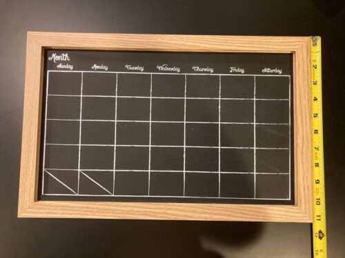 Magnetic Chalkboard Calendar with Two Magnets (no chalk included)