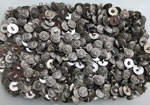 Buttons 12mm 20L Silver Twisted Knot Rope Plastic Craft Shank Small Button W629 - Picture 23 of 24