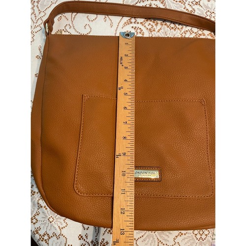 Vintage LONDON FOG New Old Stock NOS Brown Vegan Leather Hobo Shoulder Bag - Picture 11 of 13