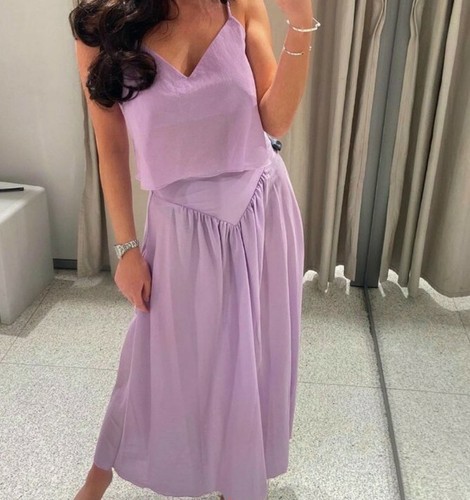 Zara Lilac Coord Floaty Top \u0026 Maxi 
