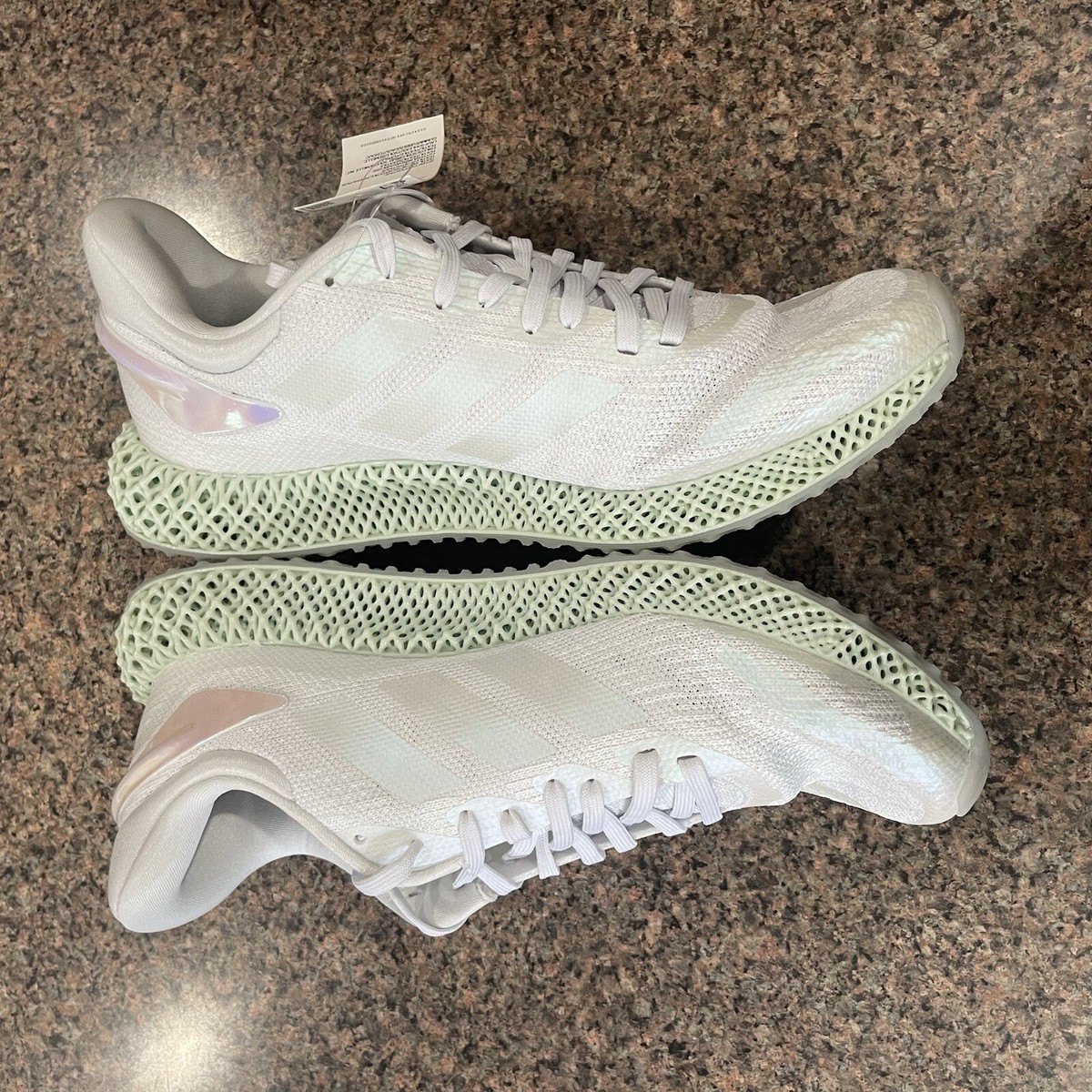 Size 10 - adidas Parley x 4D Run 1.0 LTD White Iridescent 