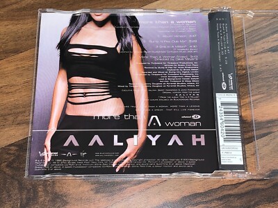 AALIYAH More Than A Woman OOP 2001 EUROPEAN CD single #1 misprint