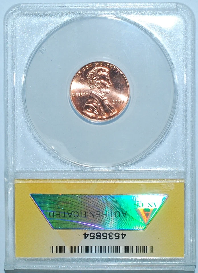 2009 ANACS MS67RD Red FS-808 DDR WDDR-006 Doubled Die Reverse Lincoln Cent - Image 2 of 3