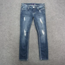 Vigoss Jeans Women's 2/3 Blue Medium Wash Skinny Jeans