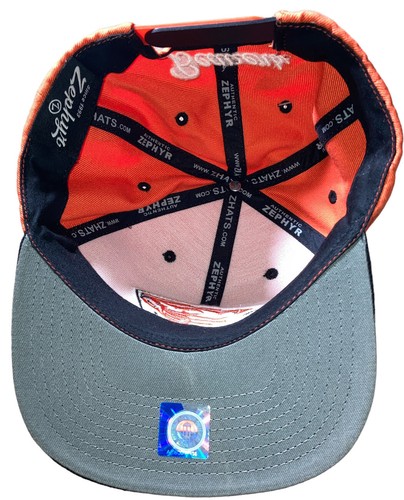 Zephyr NCAA Oregon State Beavers Orange Black Flat Bill SnapBack Hat BRAND NWT - Picture 5 of 6