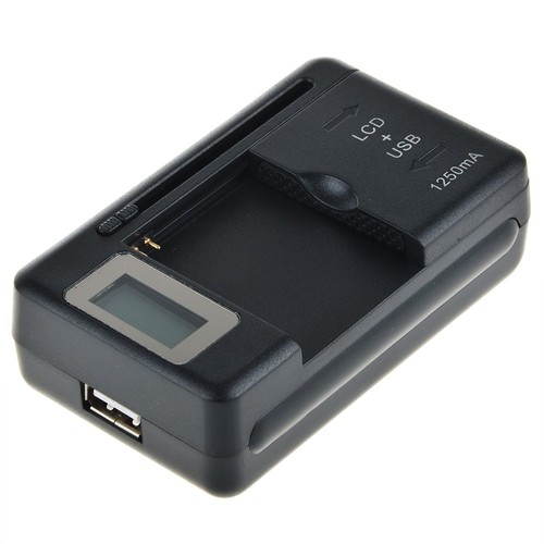 LCD Battery Charger With USB Port for BL-46CN LG A340 AT&T Cell Phone Battery - Picture 2 of 6