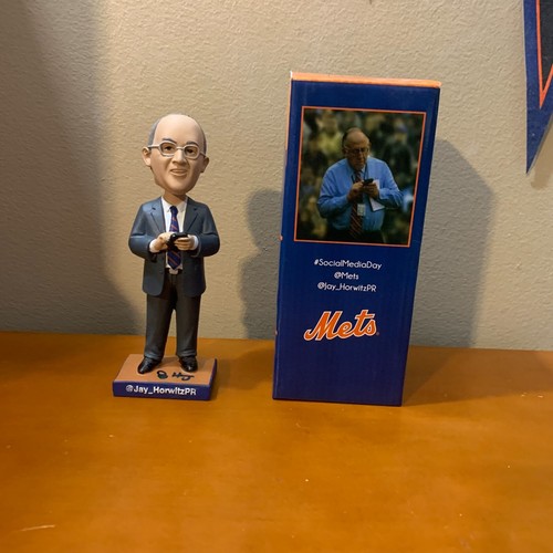 New York Mets Social Media Day 2013 Jay Horwitz Bobblehead Special Ticket SGA PR