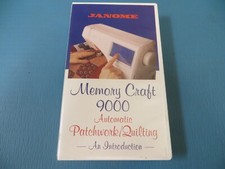 Janome Memory Craft 9000 Automatic Patchwork Quilting Introduction VHS Video