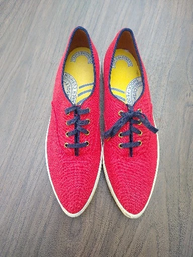 VTG 60s The Champion Pointed Toe Red Keds Sneakers Size 8N USA Read Description