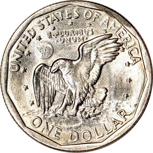 1979-P SBA$1 Wide Rim(Near Date) Susan B. Anthony Dollar Choice UNC K17925 - Picture 2 of 2