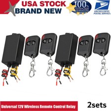 2x Car Universal 315MHZ ON-OFF Wireless Remote Control Switch Relay Receiver 12V