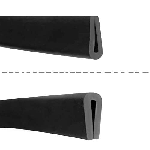 Rubber Edge Trim 1/16" U Channel Edge Trim Edge Protector Length 100 Inches U... eBay