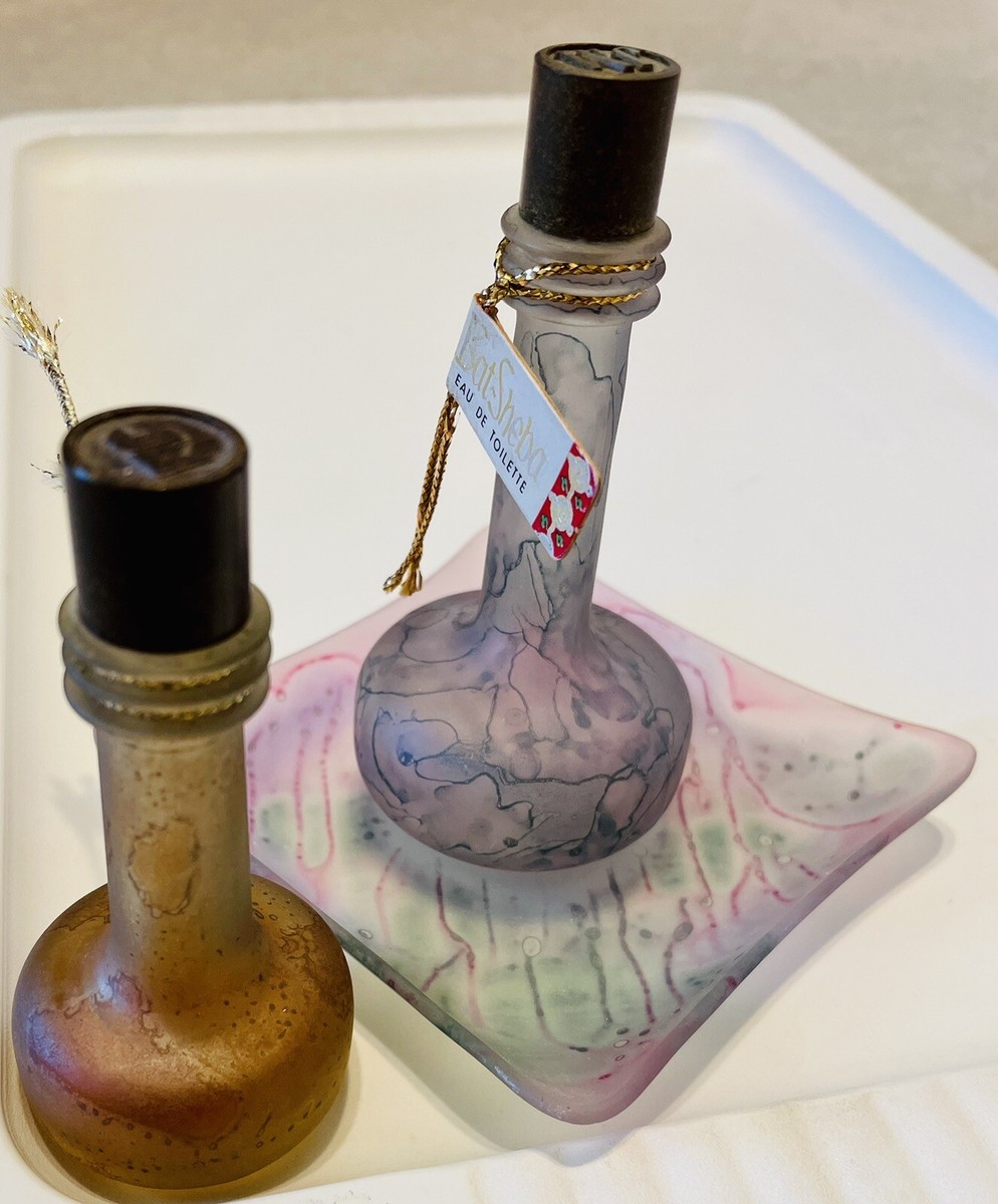 Vintage 60's Judith Muller Bat Sheba Israeli Glass Perfume