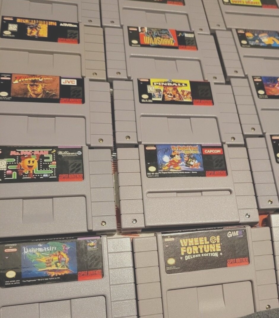 Classic Snes Super Nintendo Games Good Labels Tested