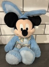 Disney Store 16 Mickey Mouse Blue Easter Bunny Spring 2018 Plush