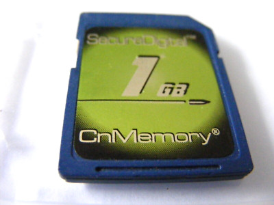 1GB Secure Digital Card  ( 1 GB SD Karte ) CnMemory gebraucht