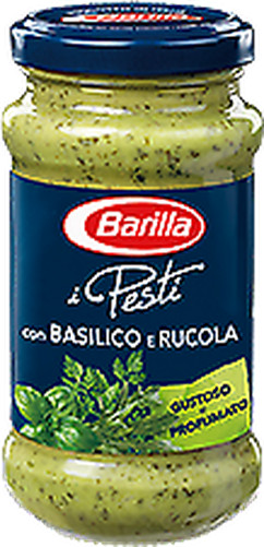 Pesto Albahaca Y Rúcula Barilla Italiano Pecorino Romano Dop Gansos Pasta 190 Gr