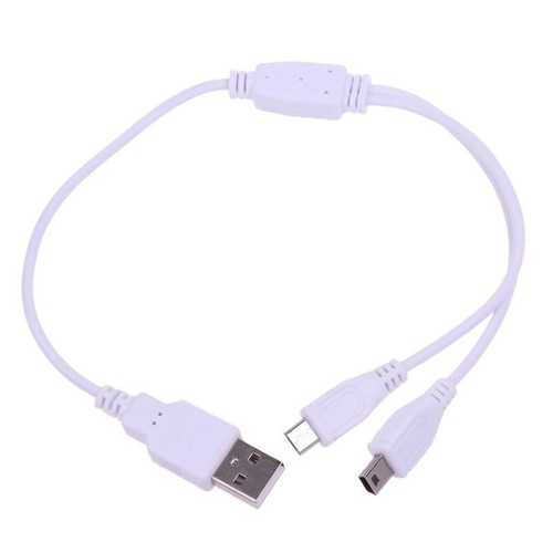 Multifunction 2 in 1 Charging Cable USB to Micro USB Mini-usb Charger Cable Cord - Zdjęcie 12 z 14
