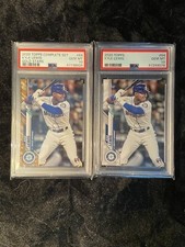 2020 Topps Chrome Complete Set Kyle Lewis Gold Stars and Base #64 PSA 10