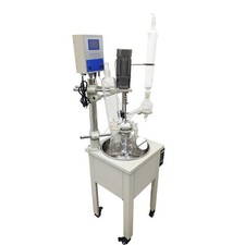 10L 110V Single Layer Glass Reactor Heating Reaction Kettle Constant Temperature