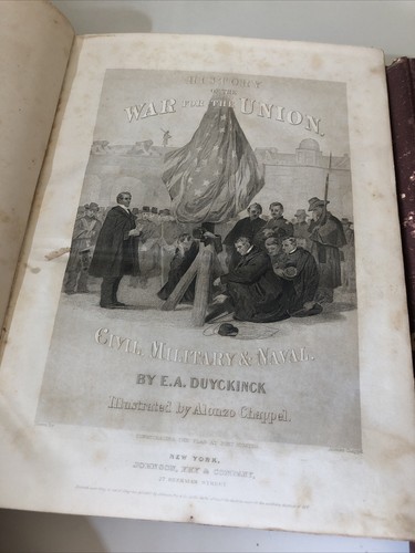 Antike Kriegsgeschichte für die Union Duyckinck 3 Vol. Set 1861 - Bild 1 von 12