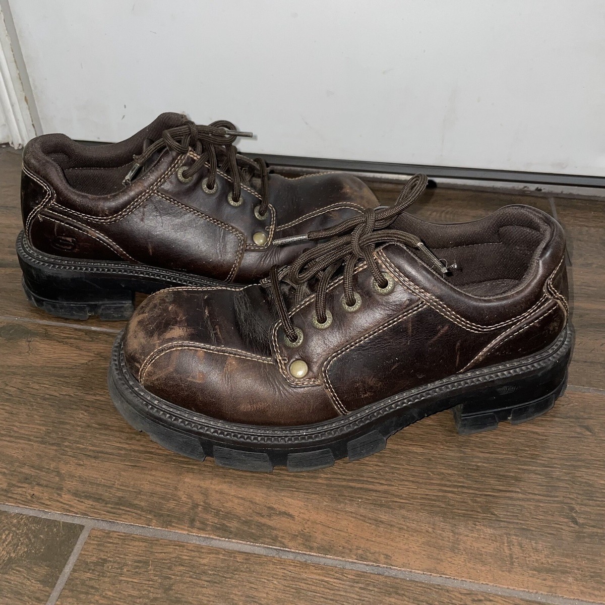 Vtg Skechers Size Men's 8.5 Y2K Brown Grunge Emo Shoes | eBay