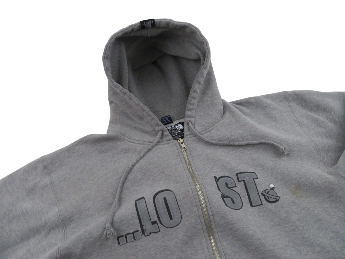 Lost Enterprises Vintage 90s Skater Hoody Zip Sweatshirt