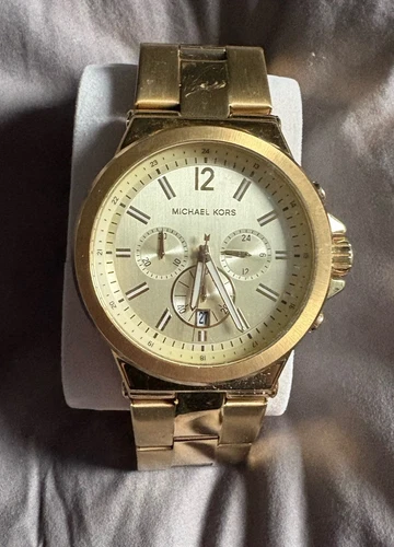 Orologio Michael Kors Dylan oversize acciaio inox tono oro MK 8278