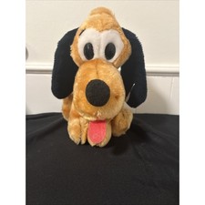 Vintage Pluto Plush Walt Disney Productions Original Paper and Tush Tags Korea