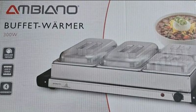 NEU Aldi Ambiano Buffetwärmer Speisen-Warmhaltegerät Elektrisch Catering