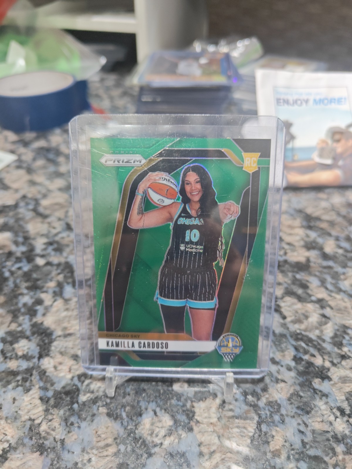 2024 Panini Prizm WNBA - Kamilla Cardoso #149 Green Prizm (RC)