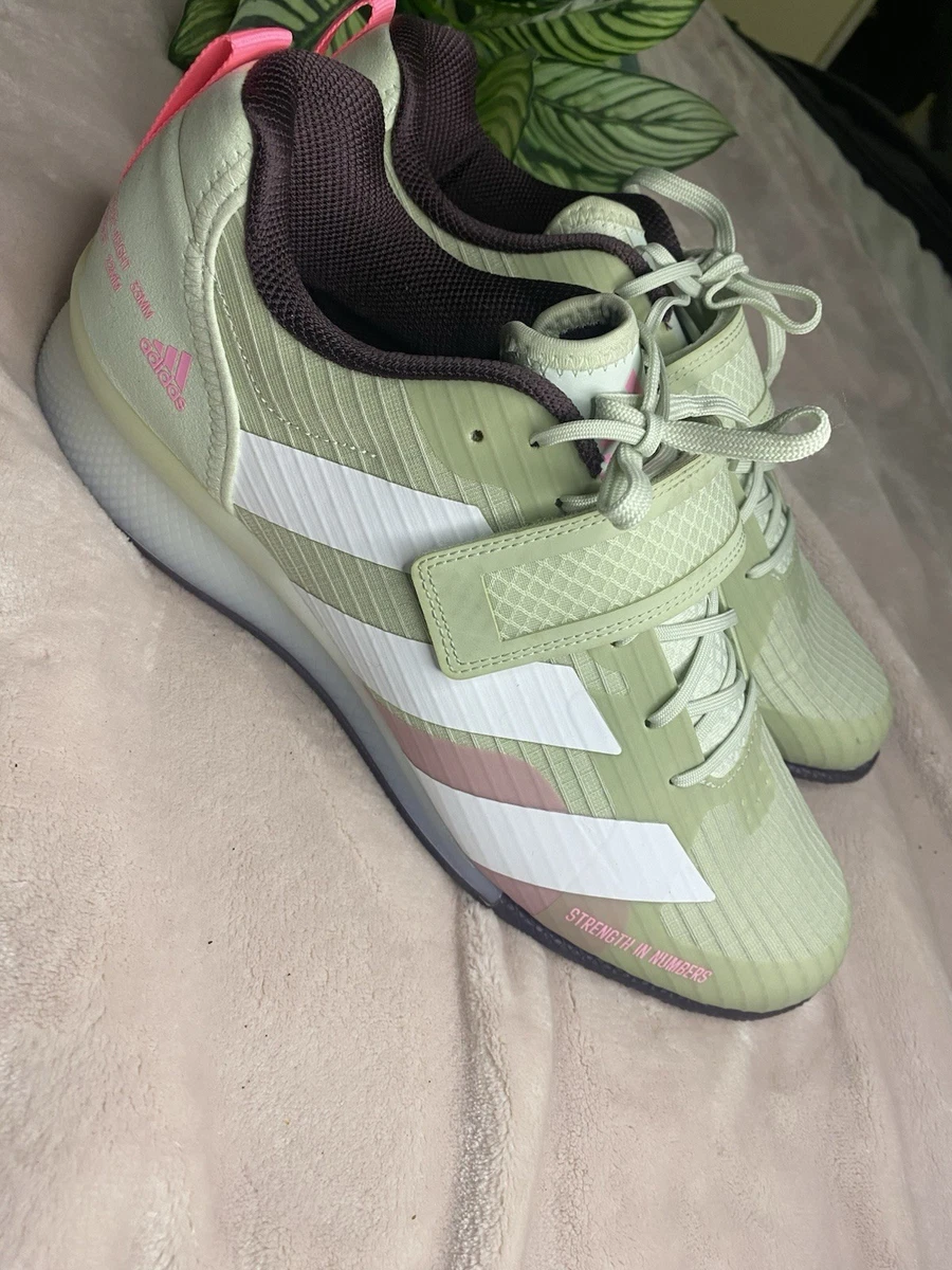 adidas Adipower Weightlifting 3 Linen Green Beam Pink for Sale 
