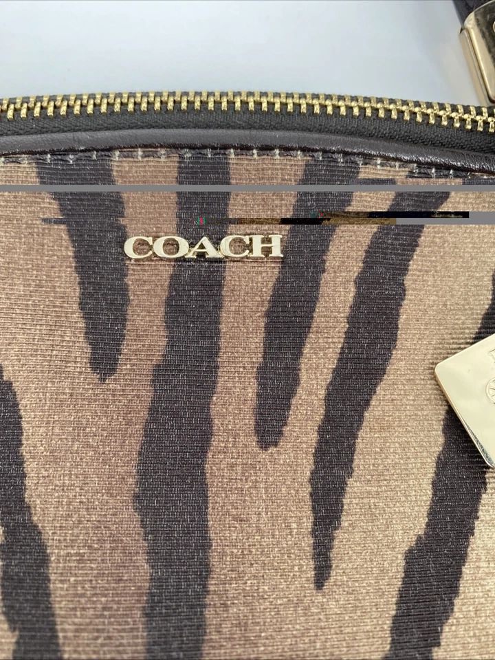 Coach Madison Zebra Print Kelsey Handbag Crossbody Bag Satchel  - Image 4 of 4