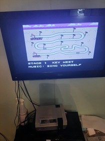 RAD RACER II / RAD RACER 2 for Nintendo NES - GORGEOUS label, tested & works!