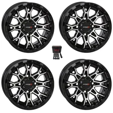 System 3 ST-6 12" Wheels Black Honda Rincon Rancher (4)