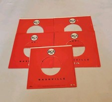 45 RPM 7" RECORD SLEEVES CO. SLEEVE 5 PACK SEE PHOTOS RCA Nashville SLV374 