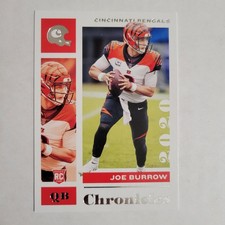 2020 Panini Chronicles Joe Burrow #19 Rookie Cincinnati Bengals 