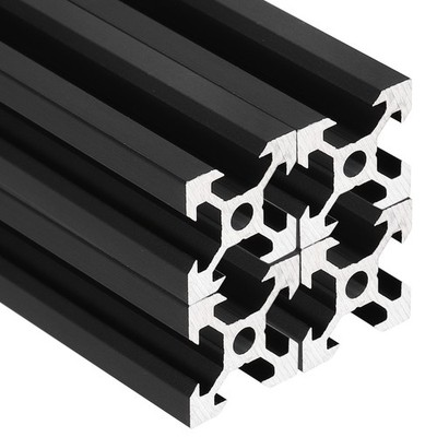 Für 4x 200mm V-Slot 2020 Alu-Profil, eloxierte Linearschiene, schwarz