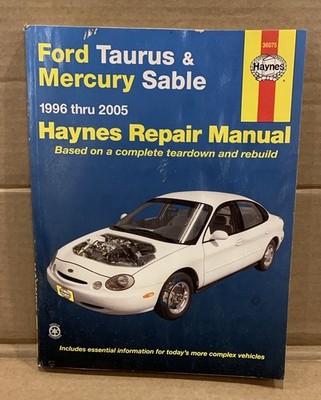 Haynes Repair Workshop Manual #36075 Ford Taurus & Mercury Sable 1996-2005